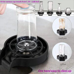 Automatic cup washer for kitchen sink faucet glass washer cleaner(1 Set)